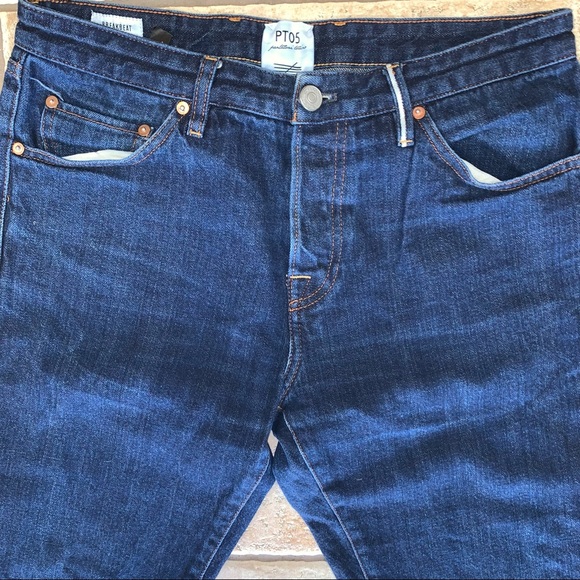 COPY - PT05 Dark Wash Button Front Denim Jeans size 32 x 28 - Picture 7 of 10